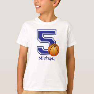 het 5de gepersonaliseerde basketbal van het t-shirt