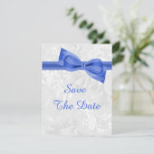 het 60ste Damast van de Verjaardag en de Boog Faux Save The Date (Staand voorkant)