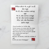 het 60ste Wenskaart van het Gedicht van de Kaart (Binnen)