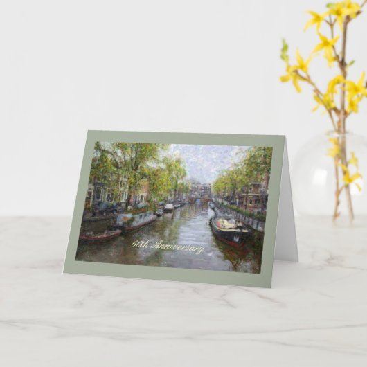 het 60ste Wenskaart van het Jubileum Kaart (Gele Bloem)