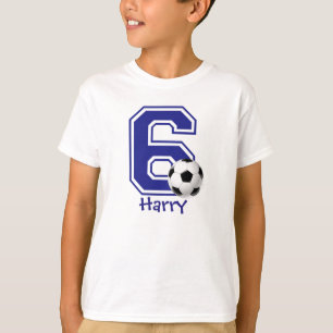 het 6de gepersonaliseerde voetbal van het t-shirt