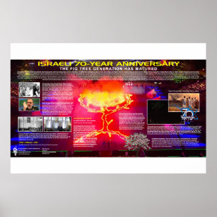 Het 70ste Jubileum van Israël - Varkenshabenproduc Poster