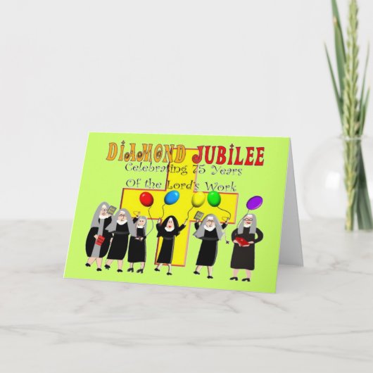 Het 75ste Jaar van het Diamanten jubileum van Kaart (Voorkant)