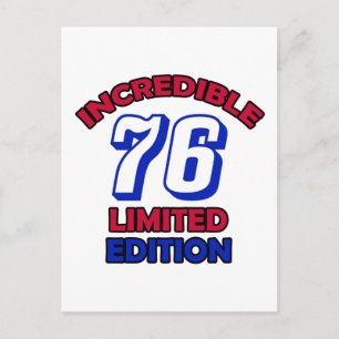 het 76ste Ontwerp van de Verjaardag Briefkaart