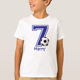 het 7de gepersonaliseerde voetbal van het t-shirt