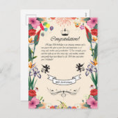 Het 80ste Wenskaart van Melinda Feestdagenkaart (Voorkant / Achterkant)