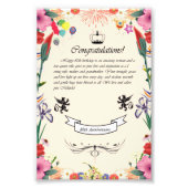 Het 80ste Wenskaart van Melinda Foto Afdruk (Voorkant)