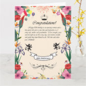 Het 80ste Wenskaart van Melinda Kaart (Gele Bloem)