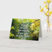 Het 8:9O Lord van de psalm, hoe Majestueus Jouw Kaart (Gele Bloem)