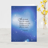 Het 91:11 van de psalm kaart (Gele Bloem)