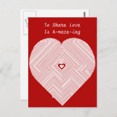 Het a-Labyrint van de Liefde van het aandeel PC Briefkaart (Voorkant / Achterkant)