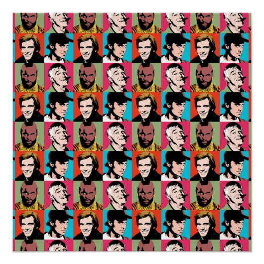 Het A-Team geïnspireerde Karakterontwerp Retro TV Perfect Poster (Voorkant)