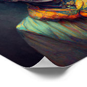 Het aambeeld. AI Creëer Art Scary Halloween Poster (Hoek)