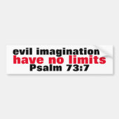 Het aambeeld heeft geen grenzen Psalm 73:7 Truïsme Bumpersticker (Voorkant)