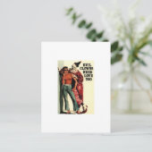 Het aambeeld heeft liefde nodig, te briefkaart (Staand voorkant)