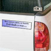 Het aambeeld vindt een manier waarop Blue Fade Car Bumpersticker (Op Truck)