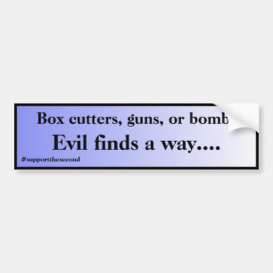 Het aambeeld vindt een manier waarop Blue Fade Car Bumpersticker