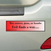 Het aambeeld vindt een manier waarop de Rode Verva Bumpersticker (Op auto)