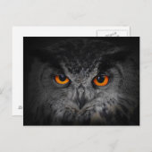 Het aambeeld ziet er uit. (Eagle Owl, Bubo Bubo) Briefkaart (Voorkant / Achterkant)