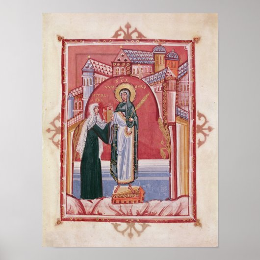 Het aanbod van Abbess Hilda Poster (Voorkant)