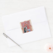 Het aanbod van Abbess Hilda Vierkante Sticker (Envelop)