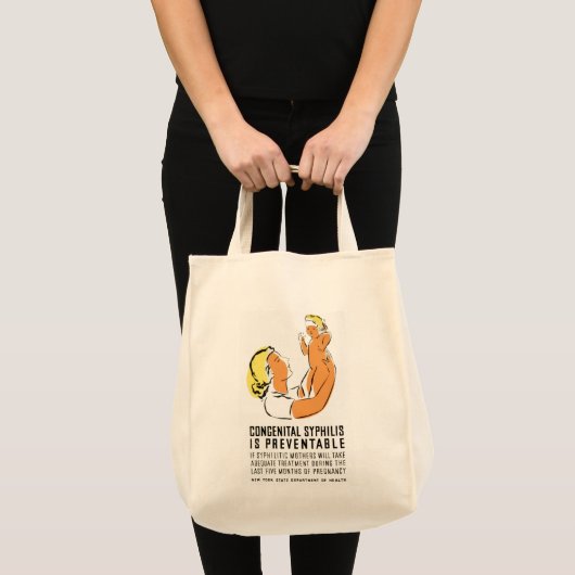 Het aangeboren kind is te voorkomen tote bag (Voorkant (product))