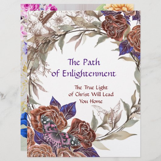 Het aangepaste document van de Verlichting van de  (Voorkant / Achterkant)