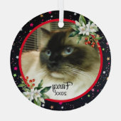 Het aangepaste Ornament van de Kerstmisfoto van uw (Achterkant)