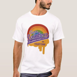 Het aangepaste shirt van de Regenboog van het team
