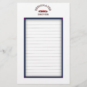 Het aangewezen Teken van de Bestuurder op Bladen Briefpapier
