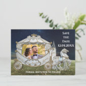 Het aankomen bij het Kasteel - sparen de Foto van  Kaart (Staand voorkant)