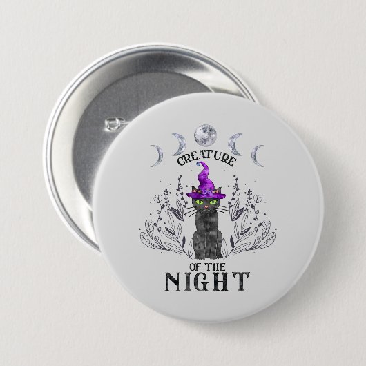 Het aanmaken van de nacht ronde button 7,6 cm (Voorkant /achterkant)