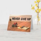 Het aanmoedigen geeft nooit Kaart op (Gele Bloem)