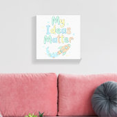 Het Aanmoedigen van Kinderen Creativiteit Citaat I Canvas Afdruk (Insitu (Woonkamer))
