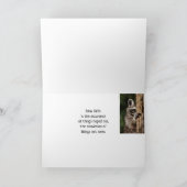 Het aanmoedigen van Manuscript met het Kute Raccoo Kaart (Binnen)