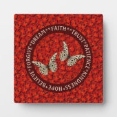 Het aanmoedigen van woorden laat Inspirerend valle Fotoplaat (Voorkant)