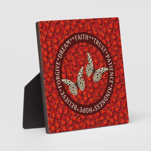 Het aanmoedigen van woorden laat Inspirerend valle Fotoplaat (Voorkant)