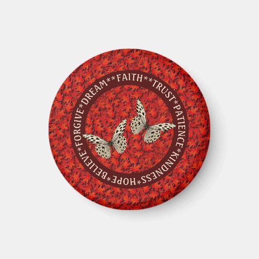 Het aanmoedigen van woorden laat Inspirerend valle Magneet (Voorkant)