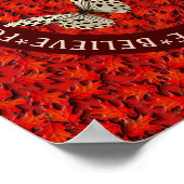 Het aanmoedigen van woorden laat Inspirerend valle Poster (Hoek)