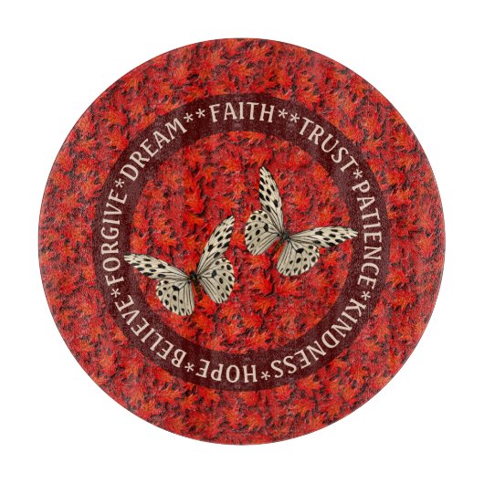 Het aanmoedigen van woorden laat Inspirerend valle Snijplank (Voorkant)