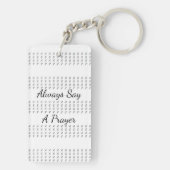 Het aanmoedigen van woorden over acrylhoudend Sleu Sleutelhanger (achterkant)