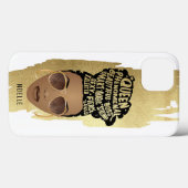 Het aanmoedigen van zwarte vrouwen, natuurlijk haa Case-Mate iPhone case (Achterkant (horizontaal))