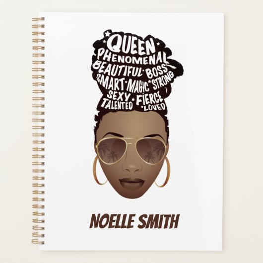 Het aanmoedigen van zwarte vrouwen, natuurlijke ha planner (Voorkant)