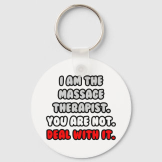 Het aanpakken ervan ... Funny Massage Therapist Sleutelhanger
