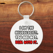 Het aanpakken ervan ... Funny Neuroloog Sleutelhanger (Voorkant)