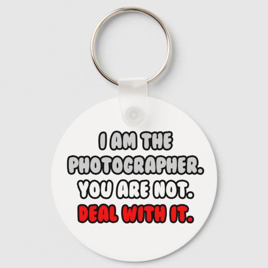 Het aanpakken ervan ... Funny Photographer Sleutelhanger (Voorkant)