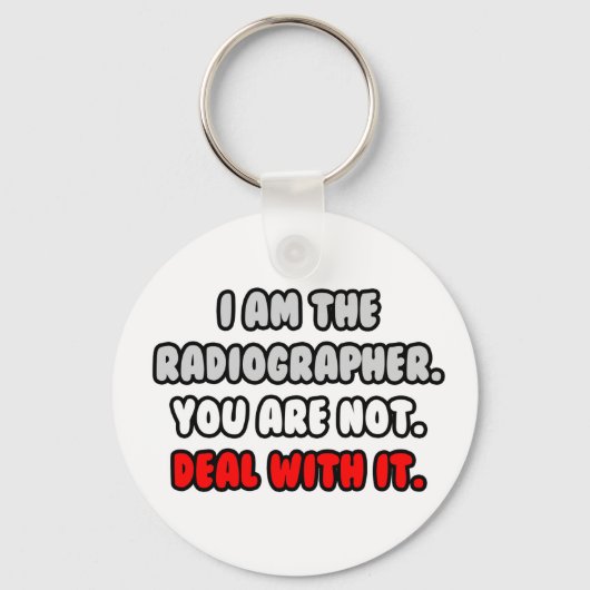 Het aanpakken ervan ... Funny Radiographer Sleutelhanger (Voorkant)