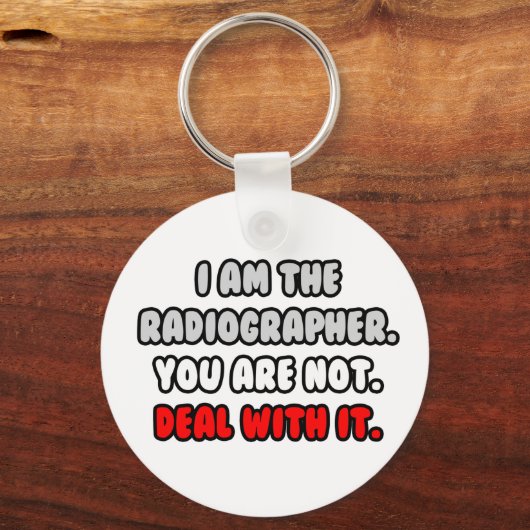 Het aanpakken ervan ... Funny Radiographer Sleutelhanger (Voorkant)