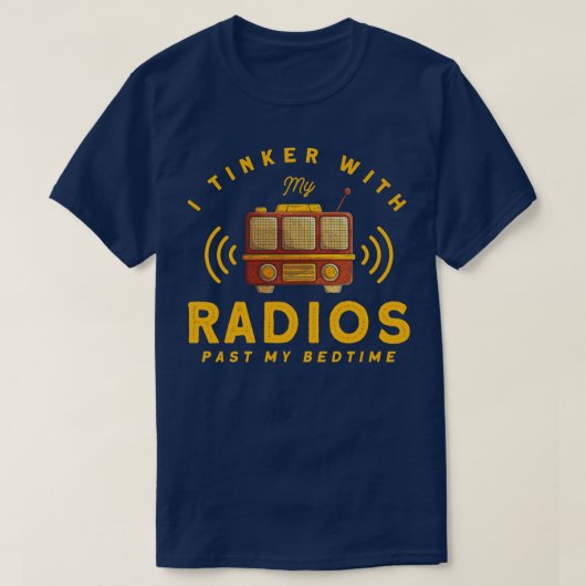 Het aanpassen van antenne RadioExploitant Radiocad T-shirt (Design voorkant)