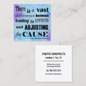 Het aanpassen van de Waterverf van de Oorzaak Chir Vierkante Visitekaartje (Voorkant / Achterkant)